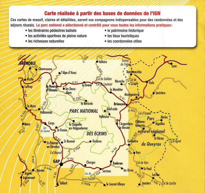 Ecrins National Park Walking Map - Image 2