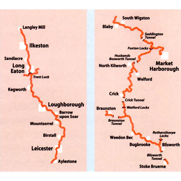 Grand Union Canal Map - Stoke Bruerne to Leicester - Image 2