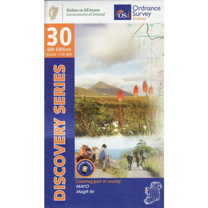 Irish Discovery Map 30, Mayo - W and Centre