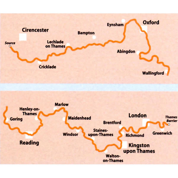 River Thames and the Thames Path Heron Map - Image 2